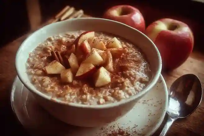 Warm Cinnamon Apple Porridge