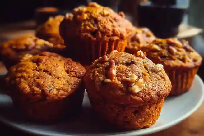 Wholesome Pumpkin Walnut Muffins