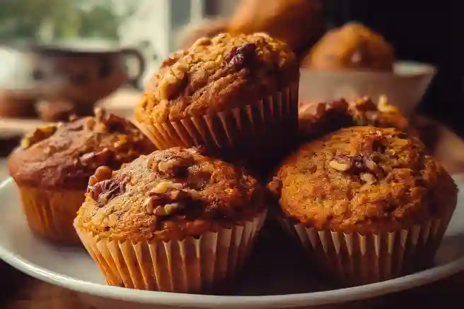 Wholesome Pumpkin Walnut Muffins