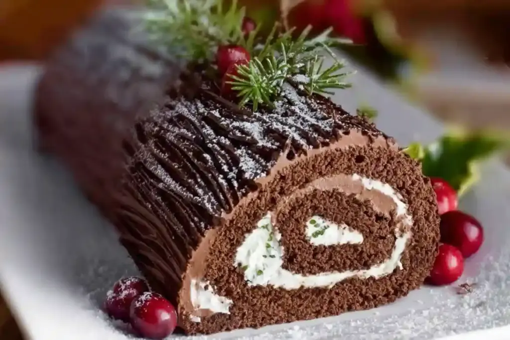 Yule Log Cake