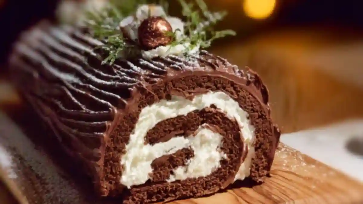 Yule Log Cake