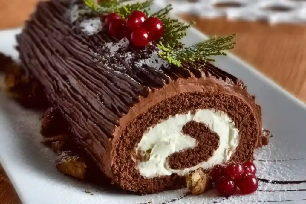Yule Log Cake