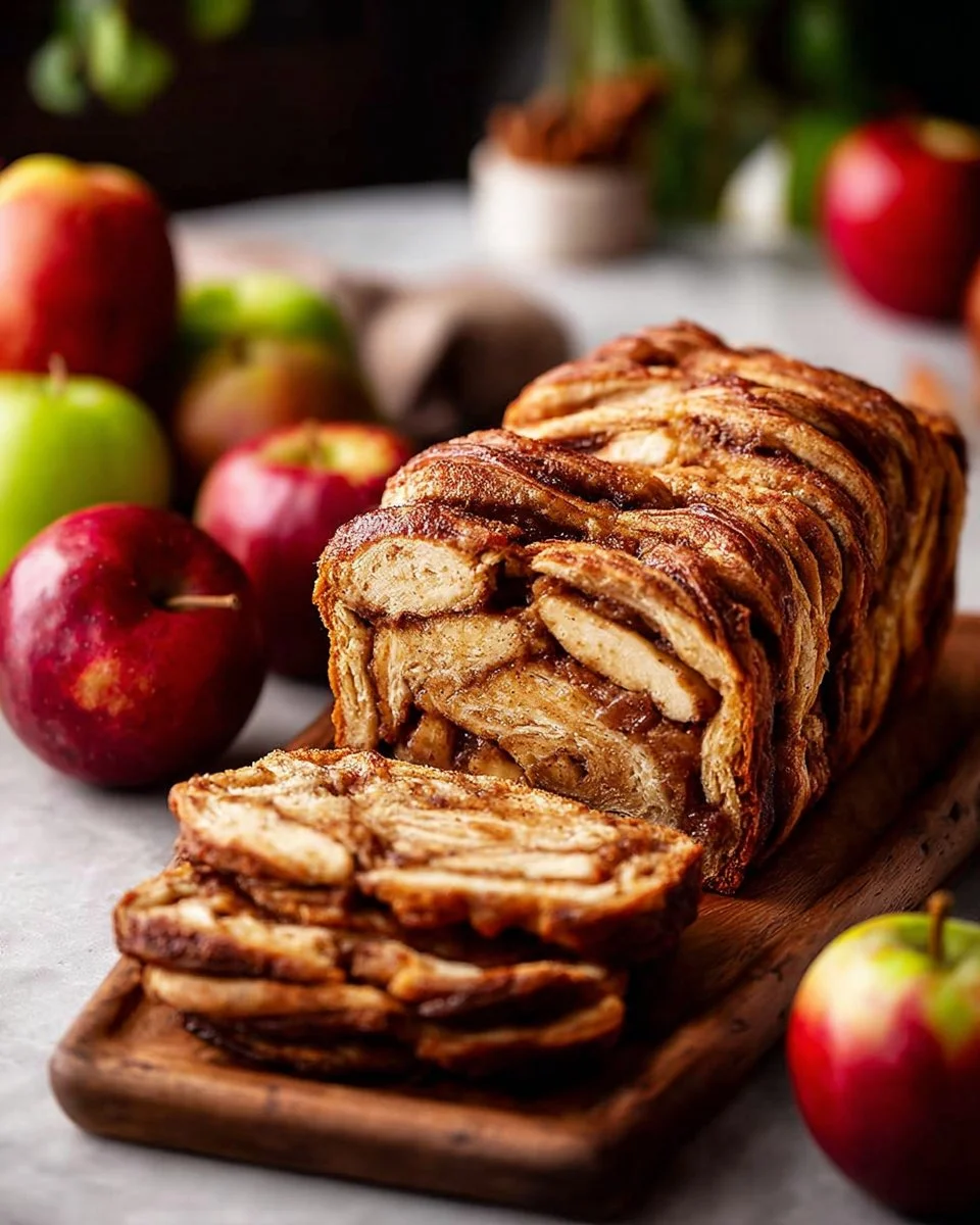 Apple Cinnamon Babka Bread
