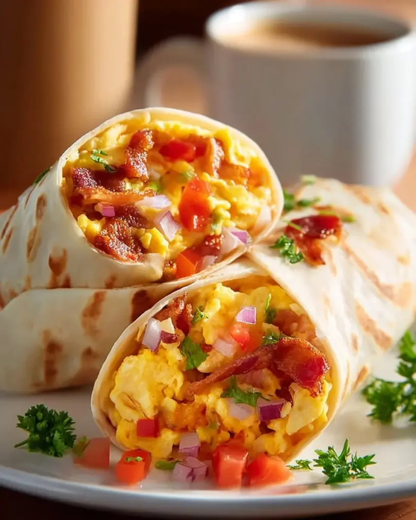 Delicious homemade freezer breakfast burritos ready for quick meals