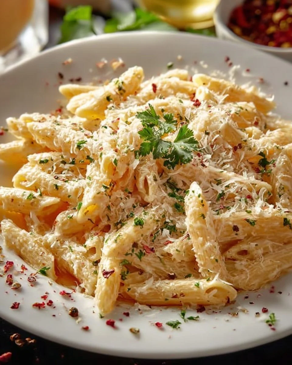 One Pot Creamy Garlic Pasta