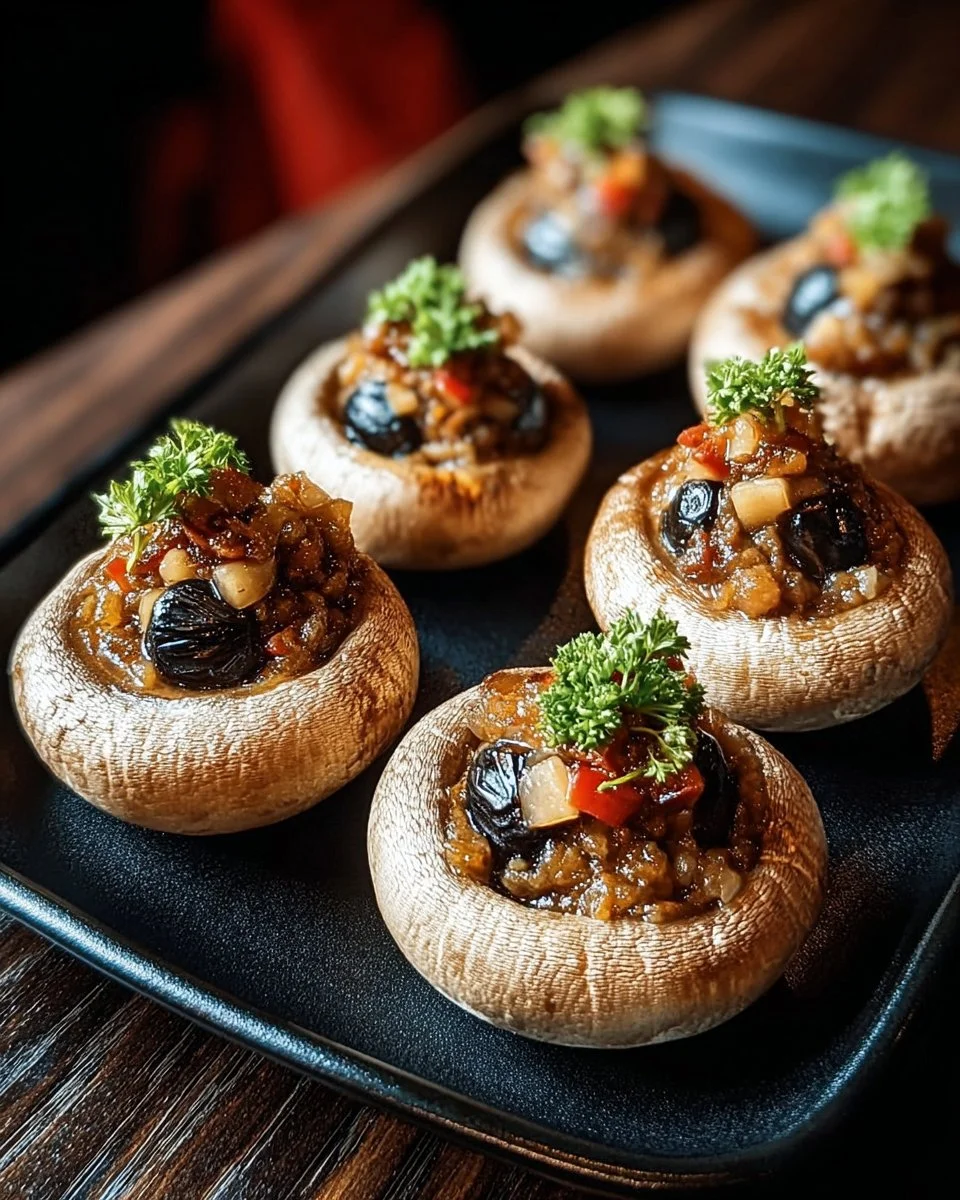 Stuffed Mushroom Eyeballs
