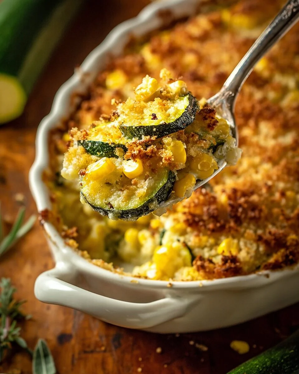 Zucchini, Squash & Corn Casserole