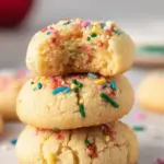 Delicious Almond Flour Shortbread Cookies on a wooden plate