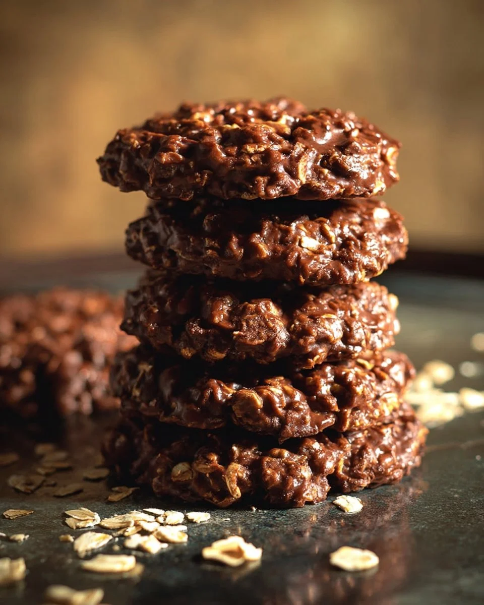 Chocolate Oatmeal No Bake Cookies