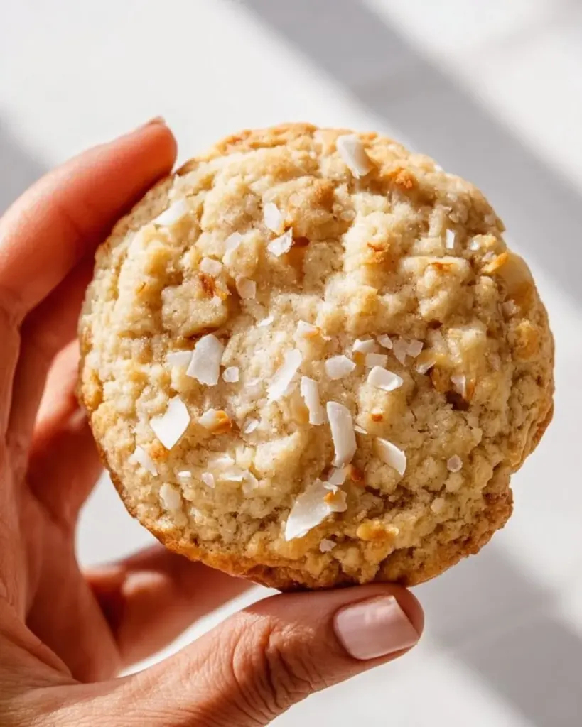 Delicious homemade coconut cookies fresh out of the oven