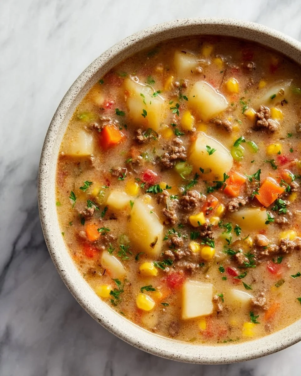 Creamy Hamburger Soup