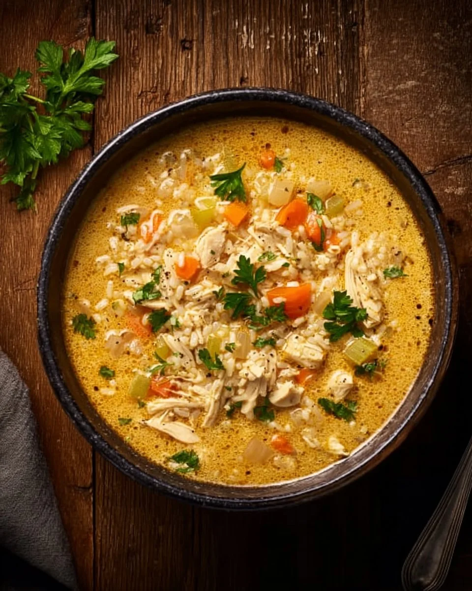 Creamy White Chicken and Rice Soup