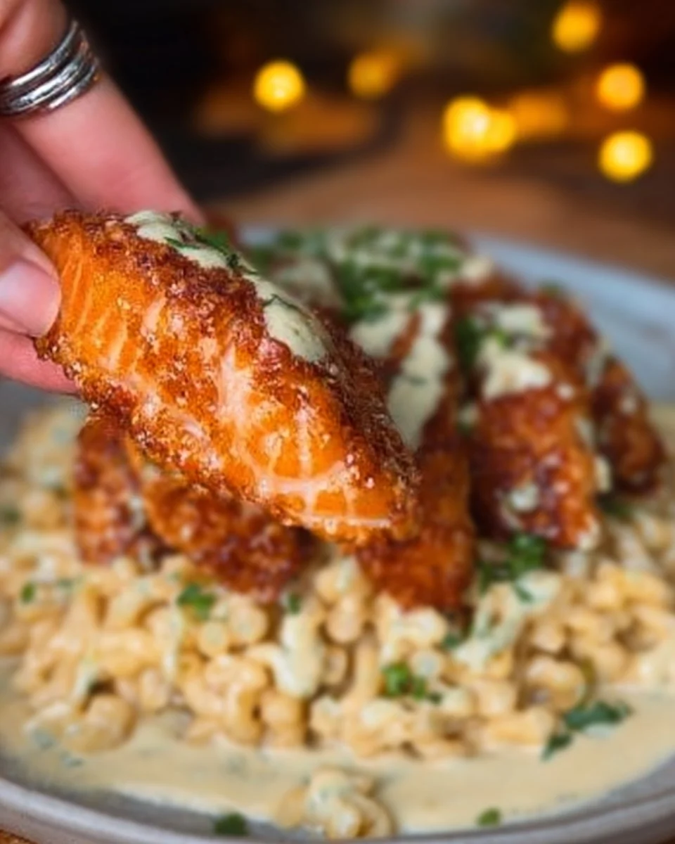Crispy Parmesan Salmon Bites
