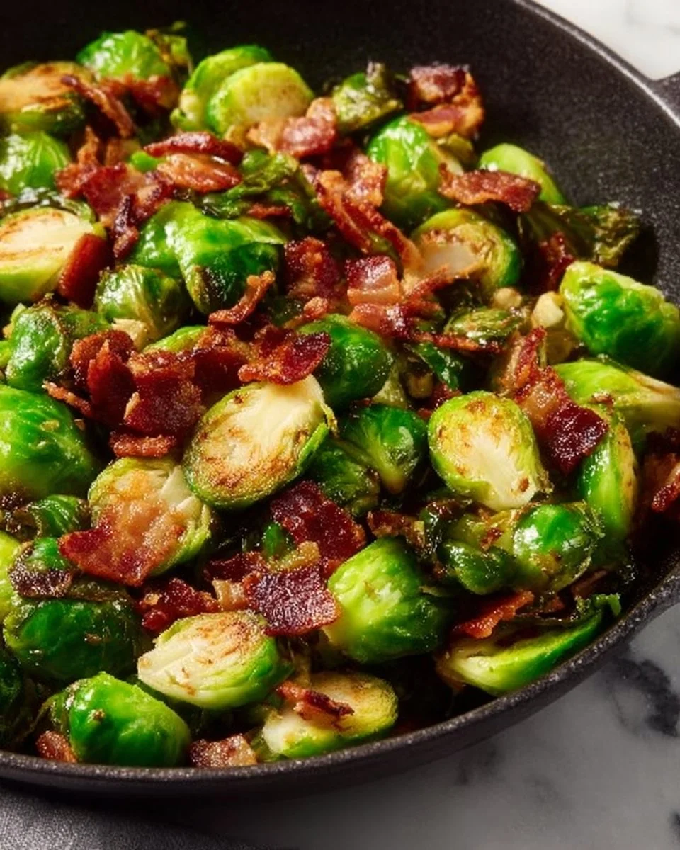 Easy Brussels Sprouts with Bacon