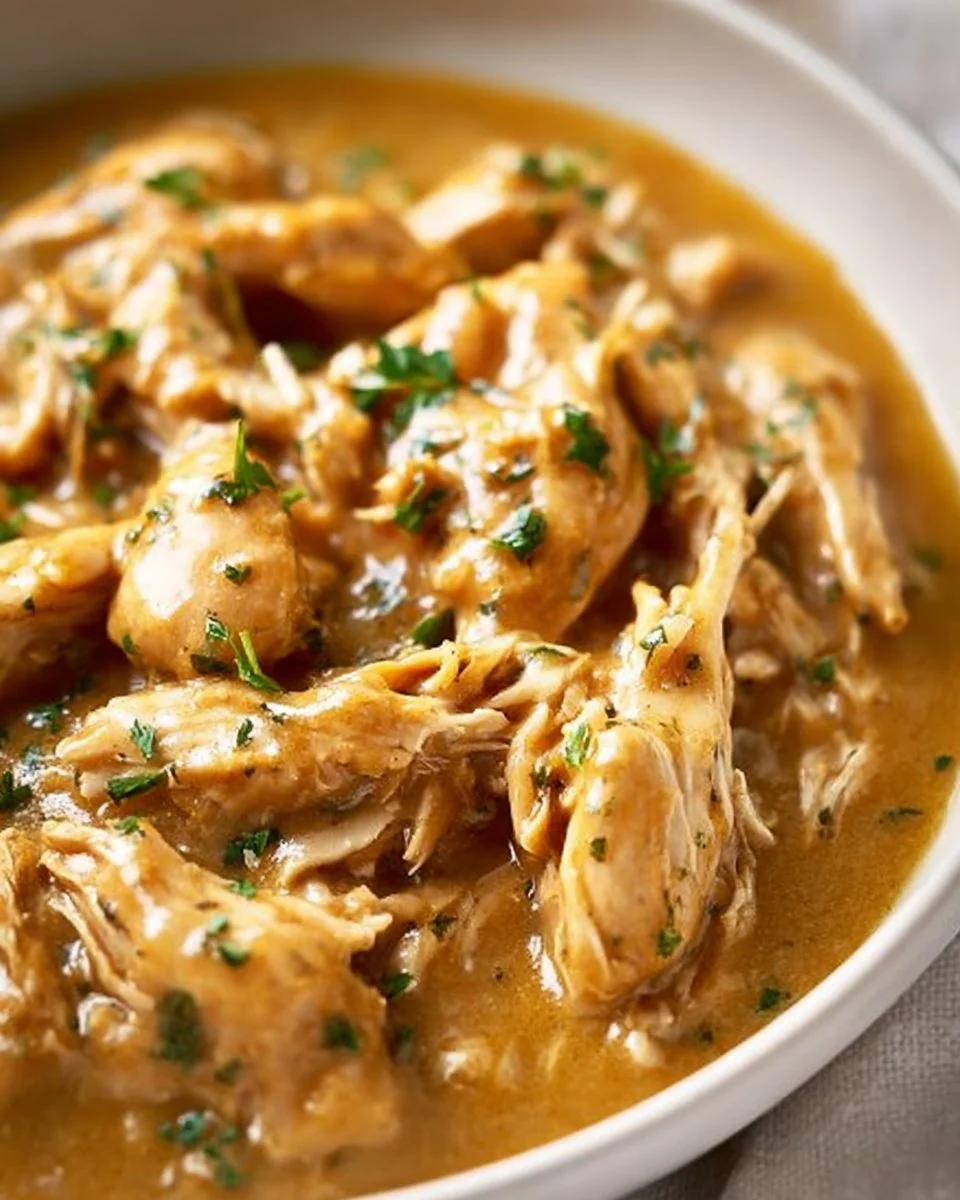 Easy Crockpot Chicken and Gravy