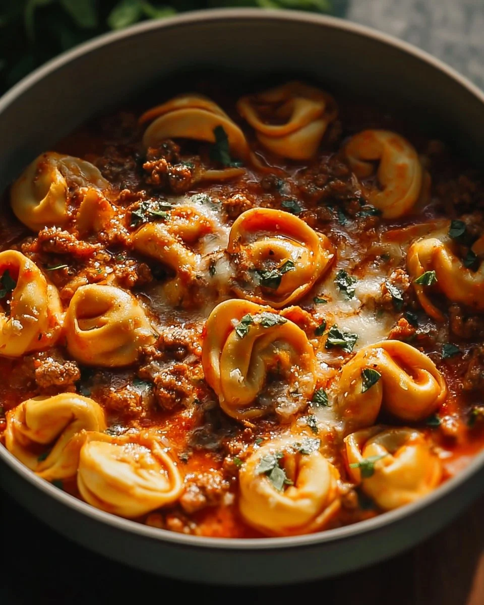 Easy Delicious Crockpot Tortellini