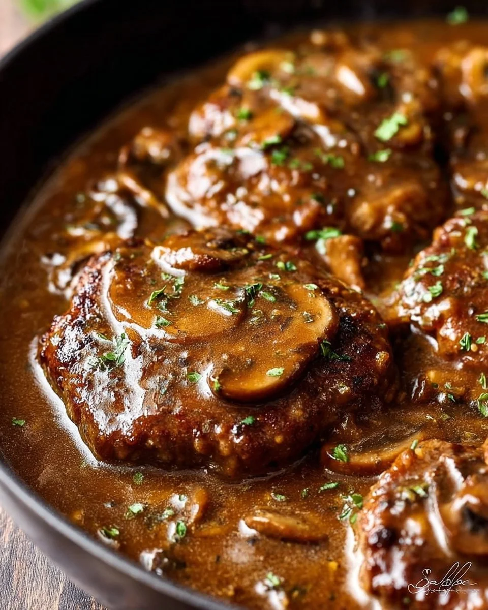 Easy Salisbury Steak with Mushroom Gravy