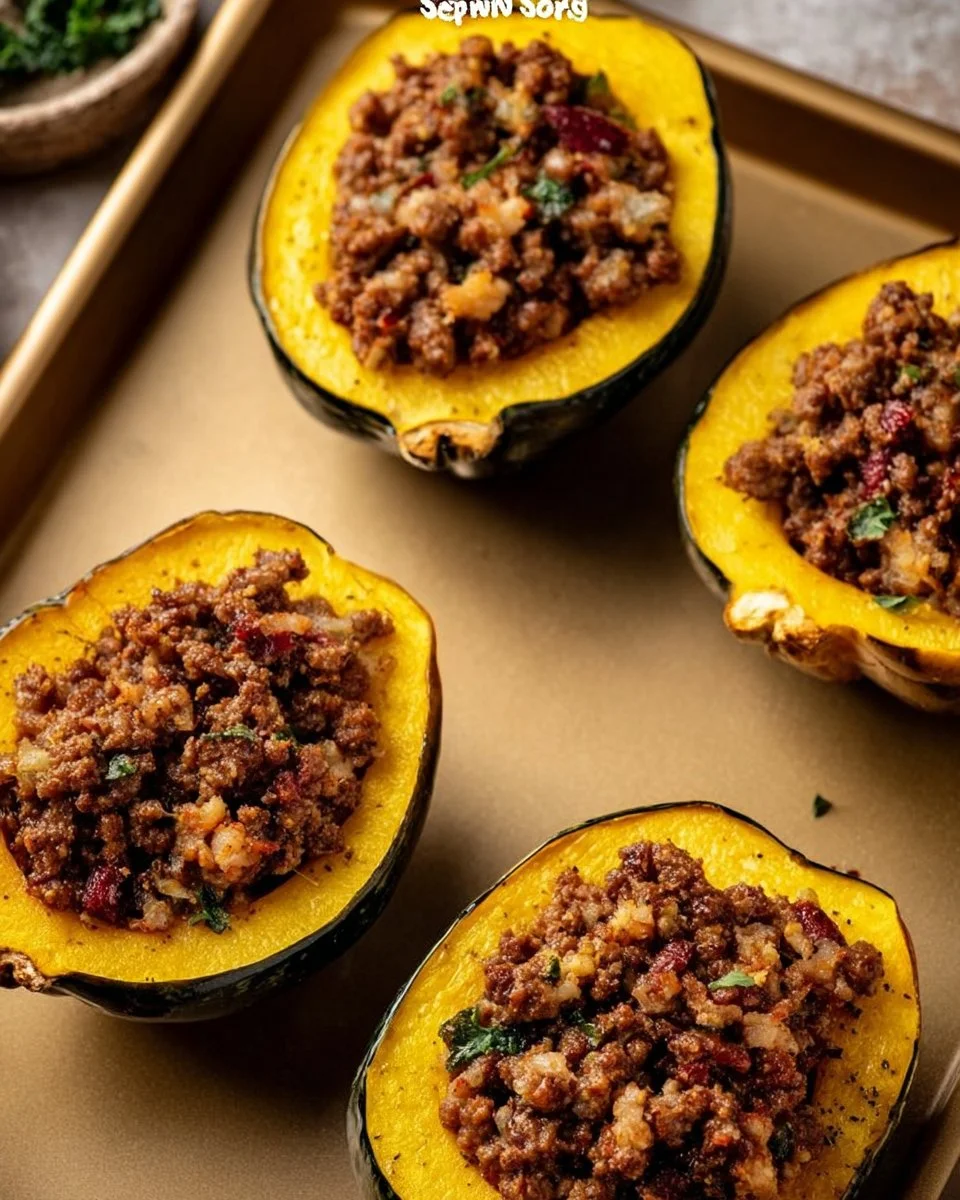Italian Sausage Stuffed Acorn Squash