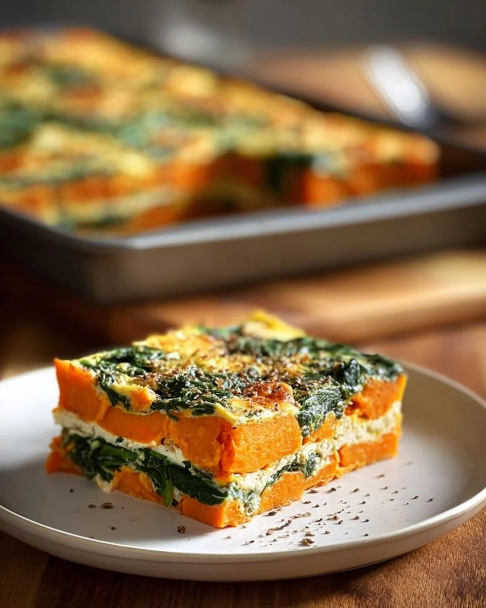 Sweet Potato & Spinach Bake