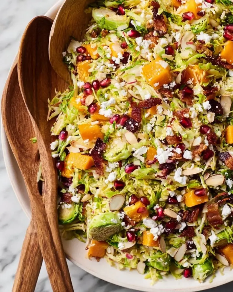 Thanksgiving loaded fall salad with seasonal vegetables and toppings.