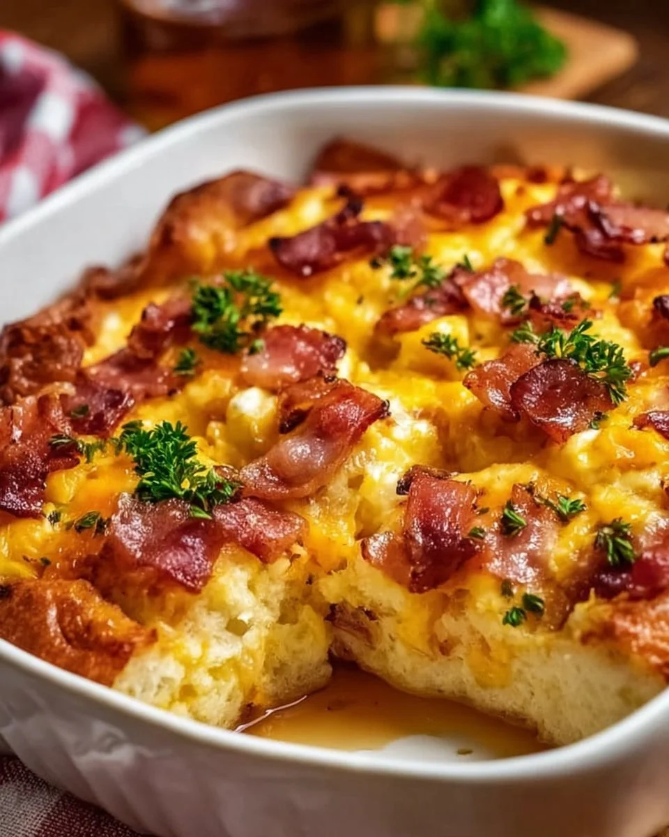 Bacon, Egg, and Cheese Biscuit Bake