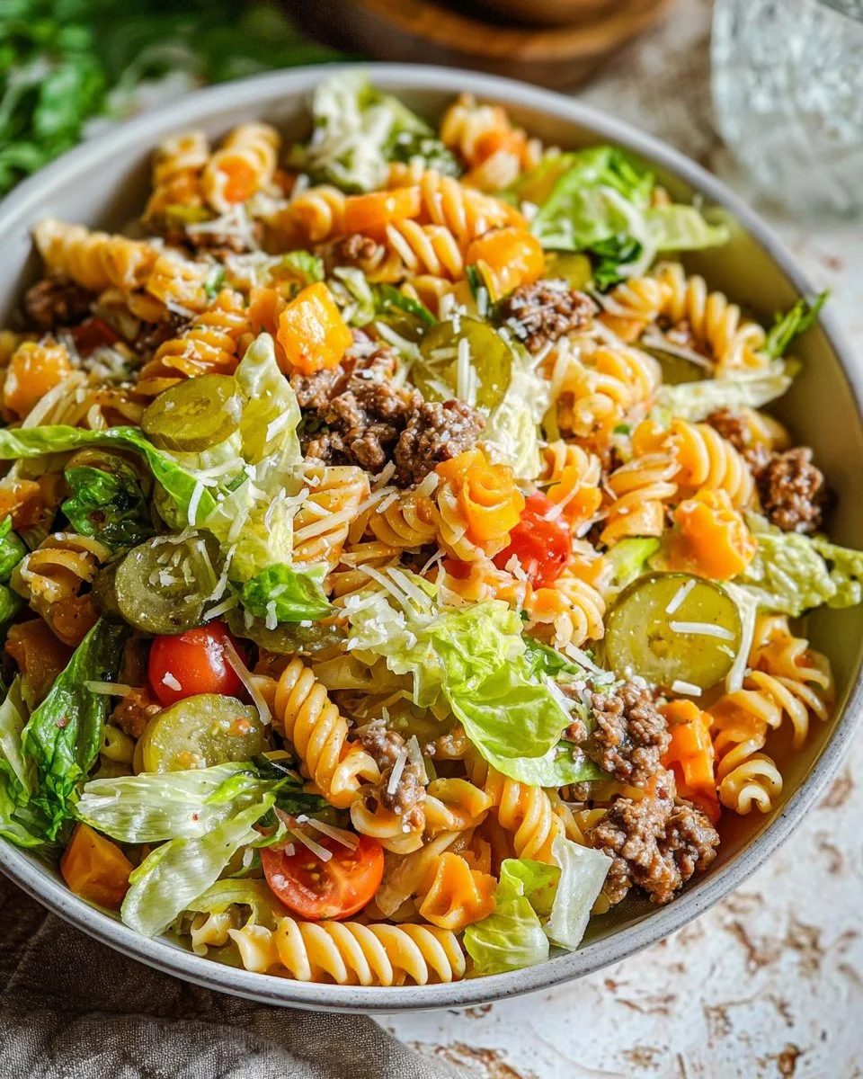 Big Mac Pasta Salad
