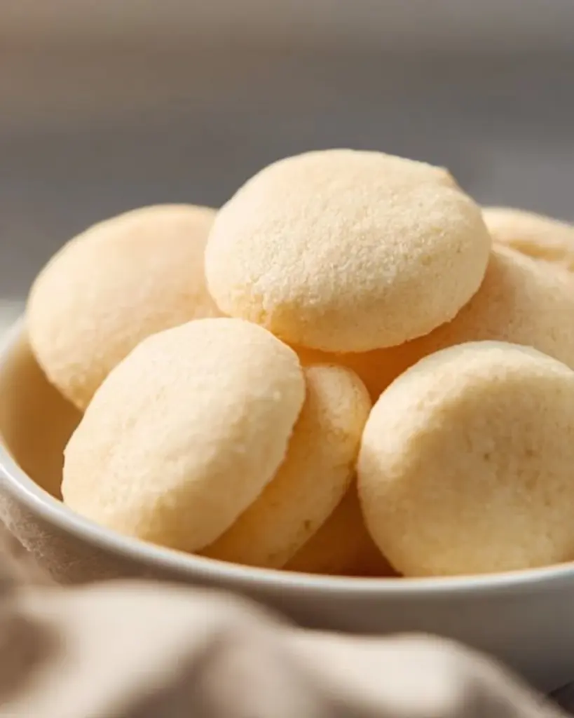 Delicious buttery shortbread cookies on a plate, perfect for snacking.