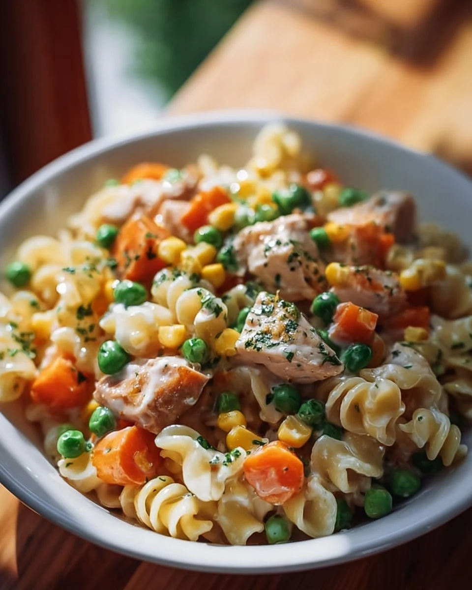 Chicken Pot Pie Pasta