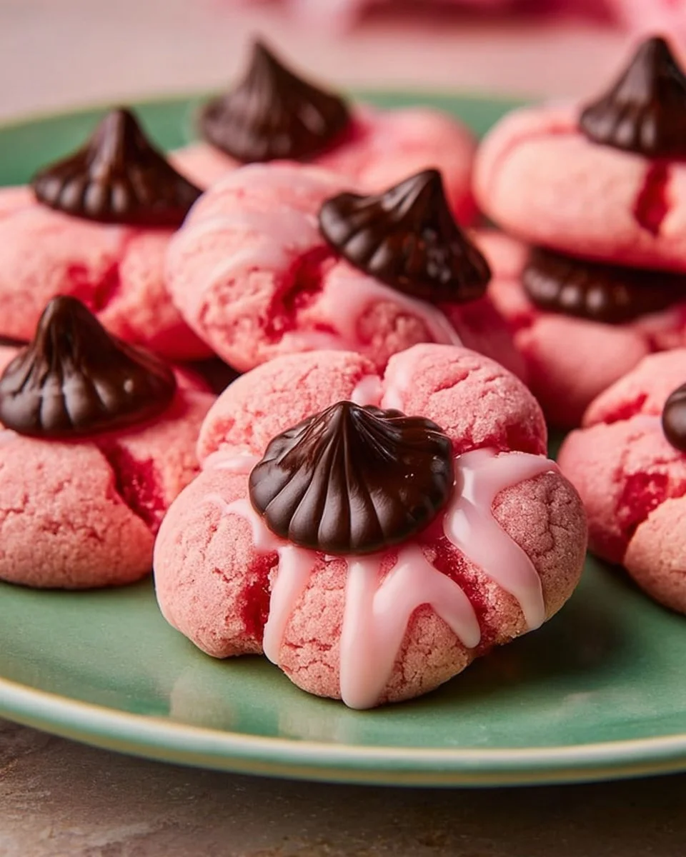 Christmas Cherry Blossom Cookies