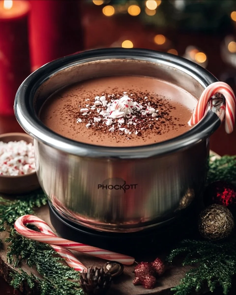 Christmas Eve Creamy Crockpot Hot Chocolate