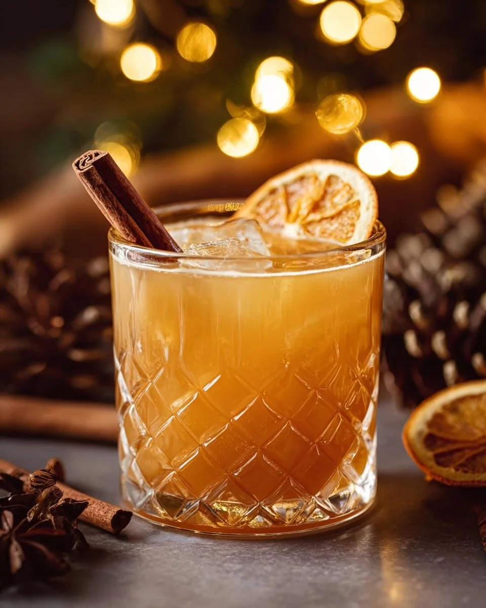 Cinnamon Maple Whiskey Sour Cocktail