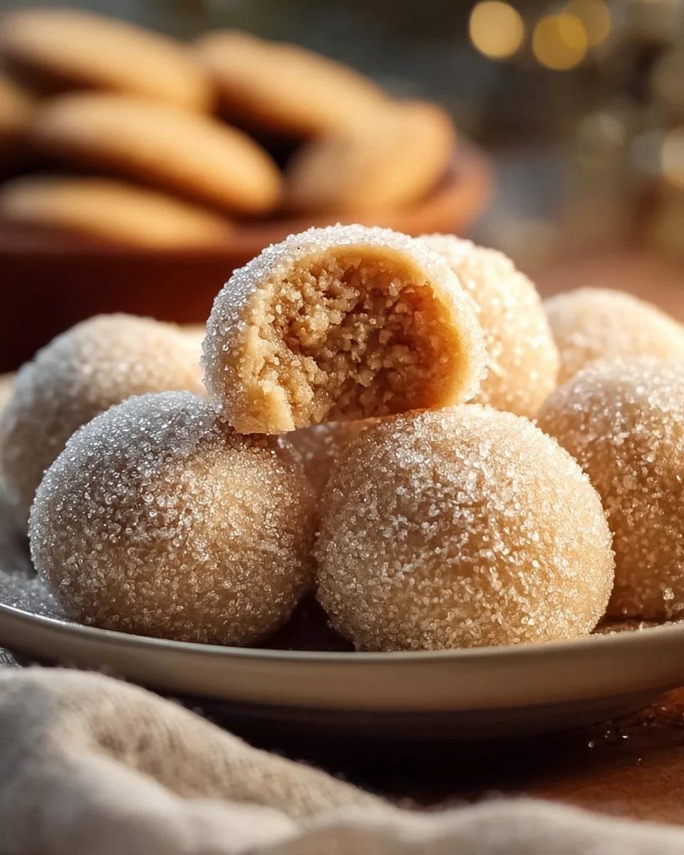 Cinnamon Sugar Snowball Cookies