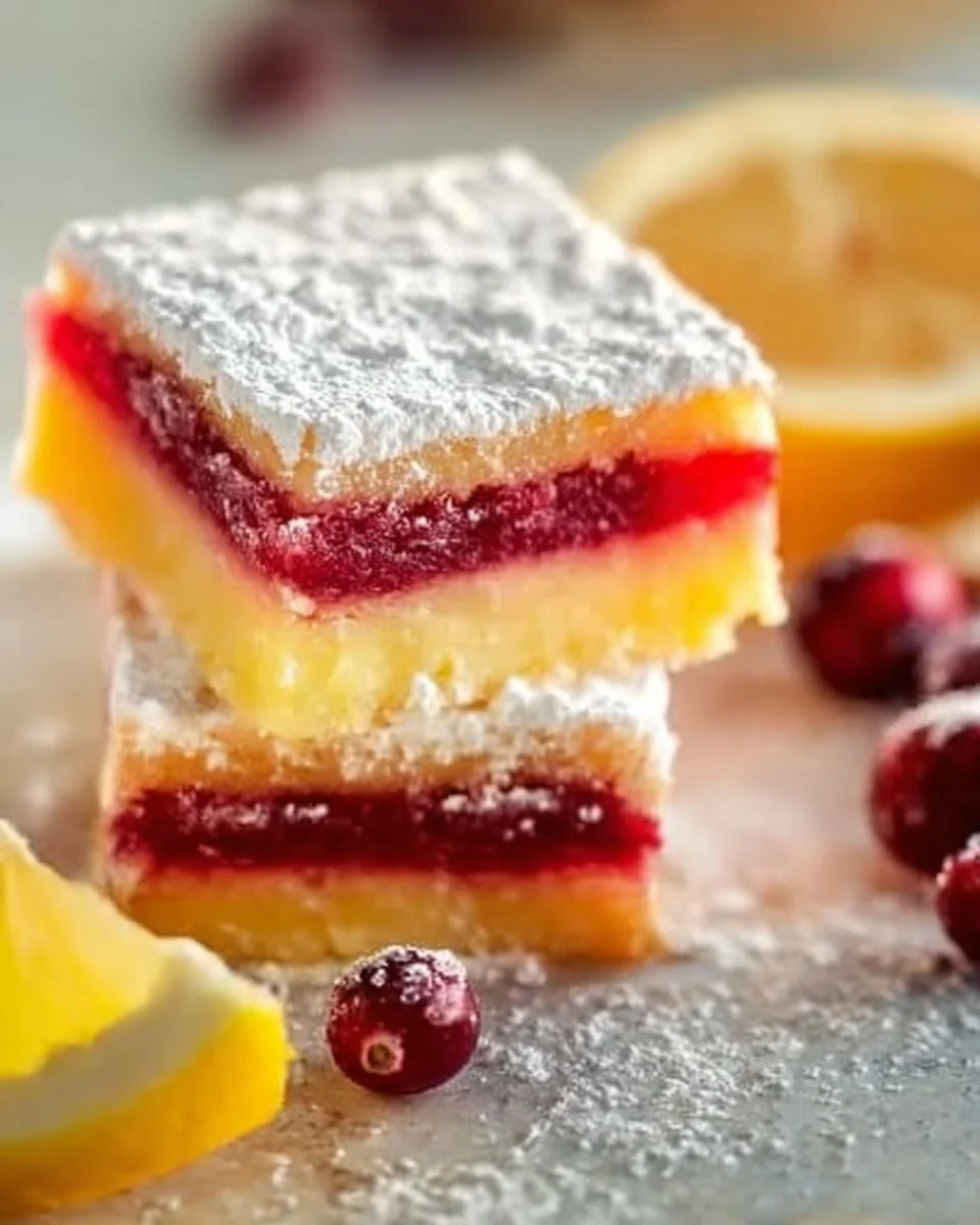 Cranberry Lemon Bars