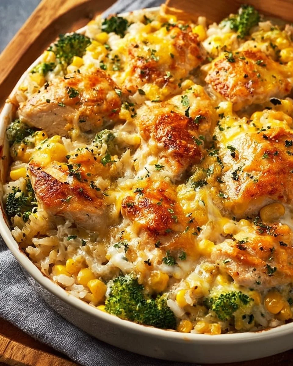 Creamy Chicken and Rice Bake