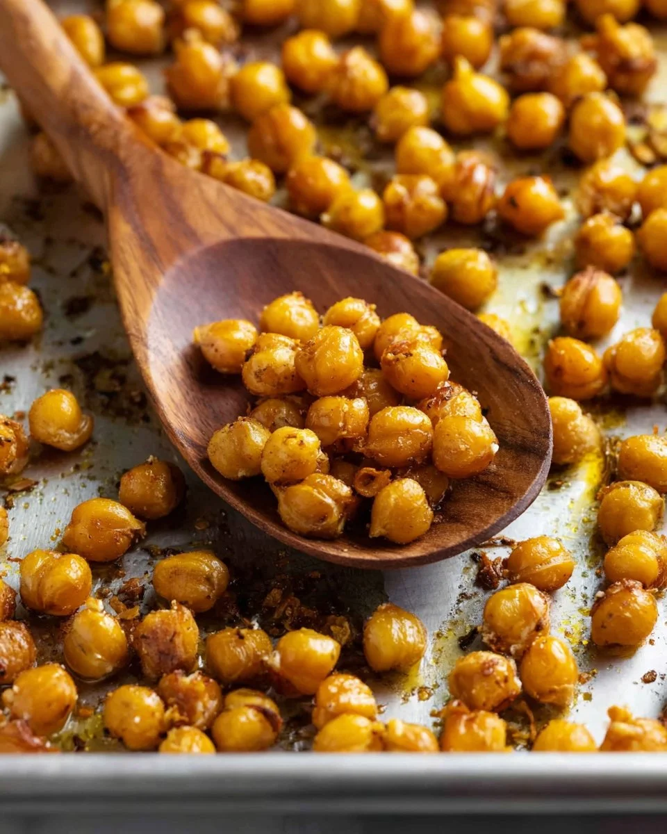 Easy Crispy Oven Roasted Chickpeas
