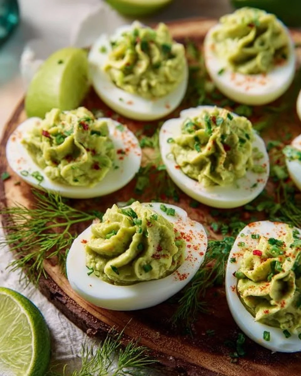 Guacamole Deviled Eggs