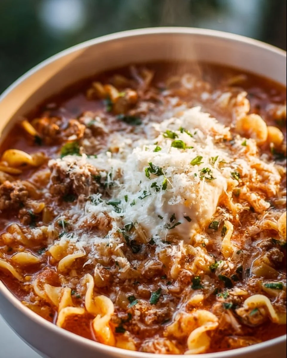 High Protein Lasagna Soup