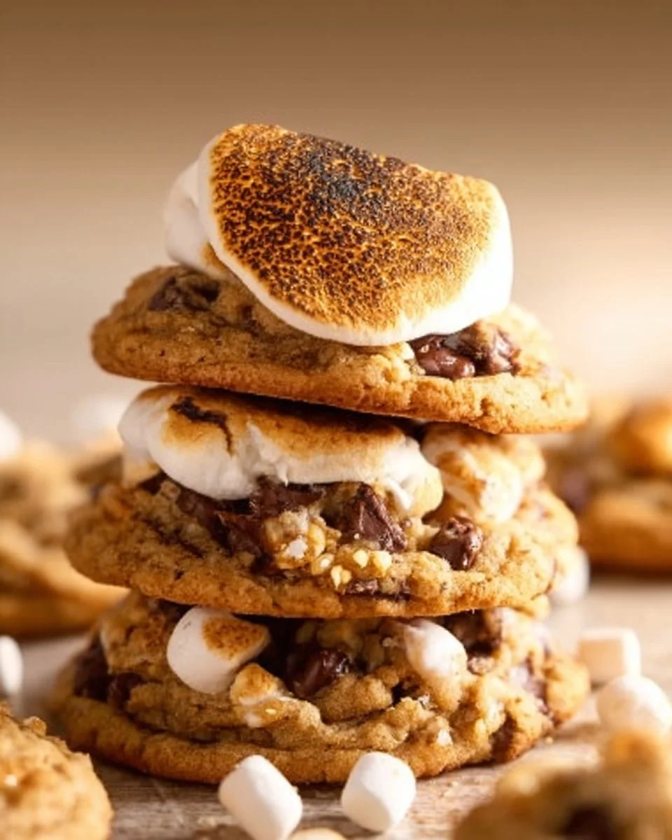Homemade Crumbl S’mores Cookies