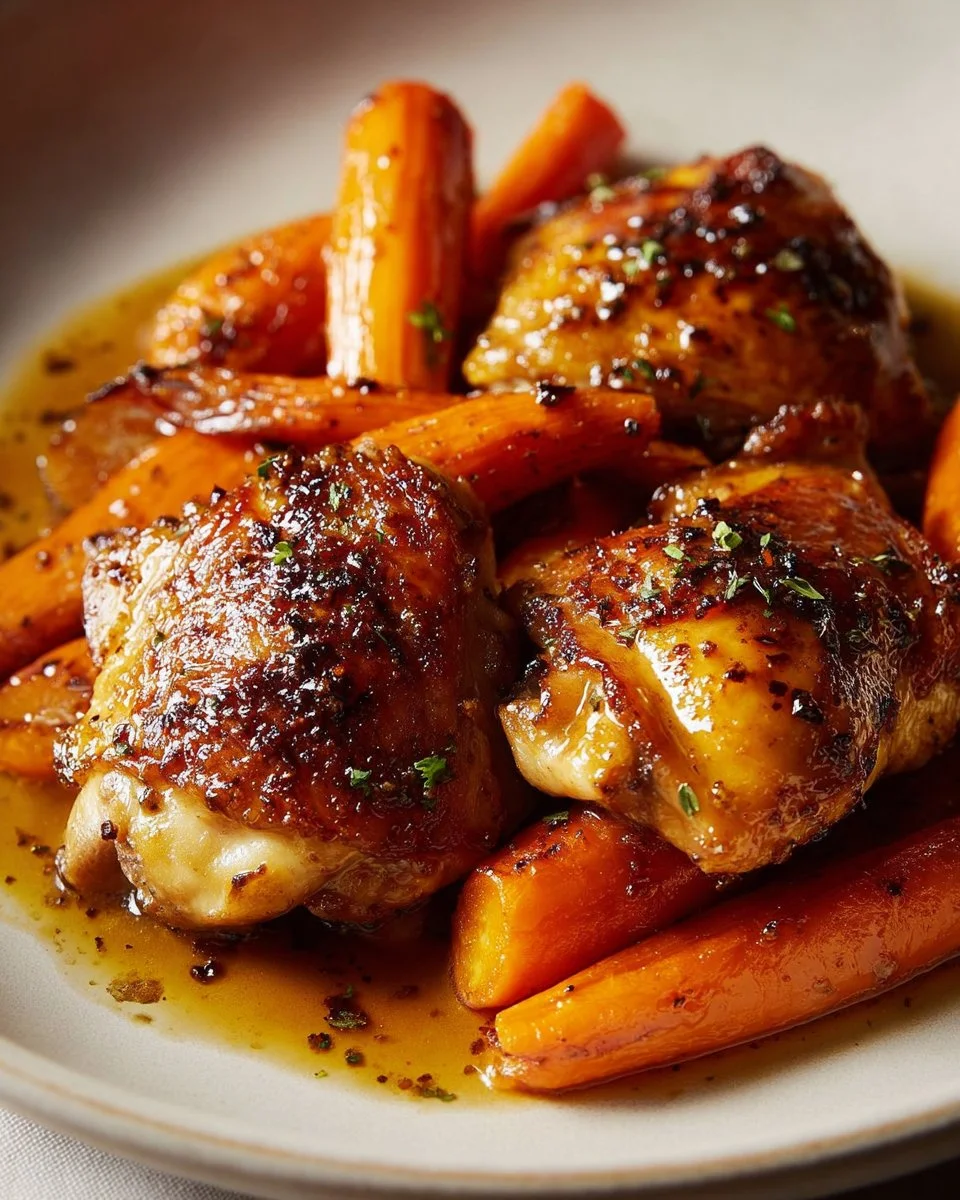 Honey Glazed Carrots & Chicken