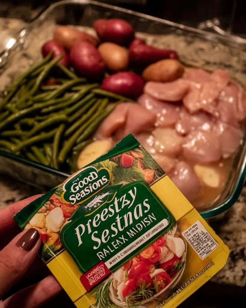 Italian Chicken, Green Beans, and Potatoes