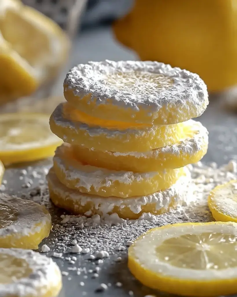 Delicious lemon meltaways on a plate, showcasing their bright and zesty flavor.