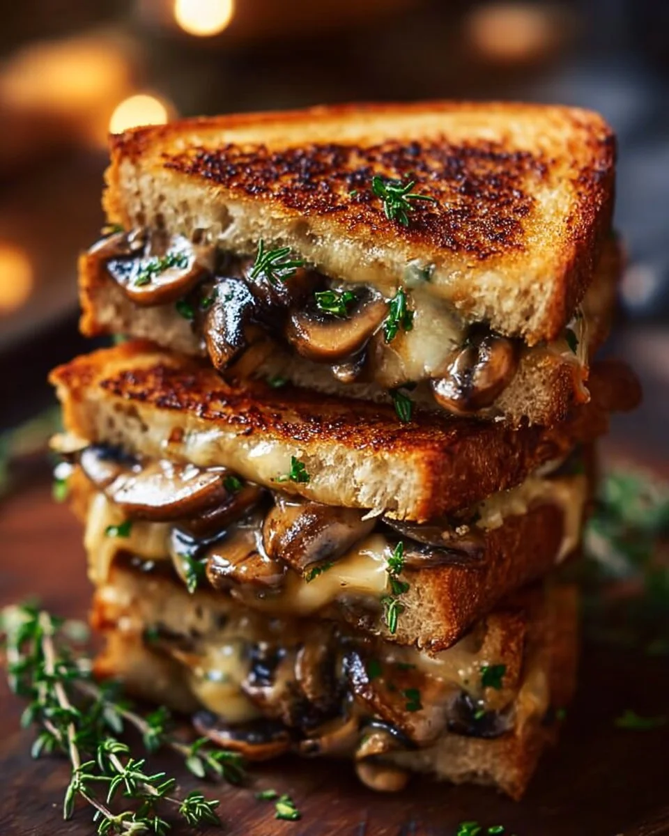 Mushroom Cheese Sandwich