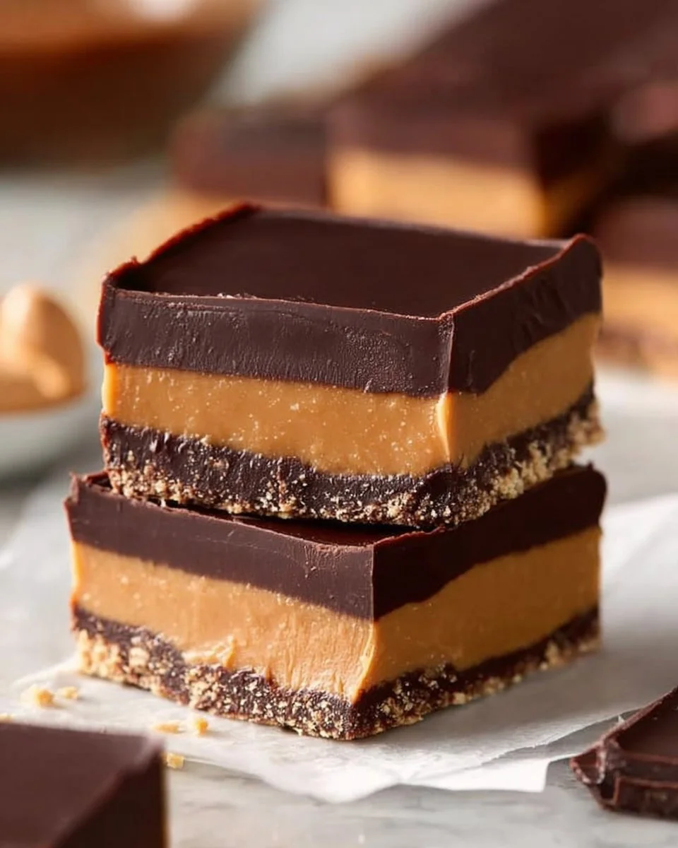 No-Bake Peanut Butter Buckeye Bars