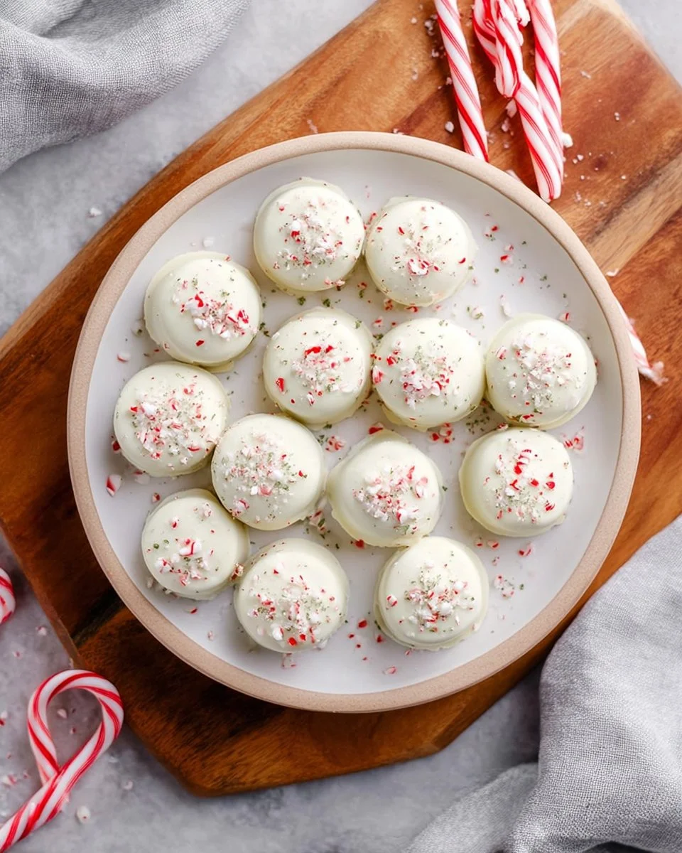 Peppermint Oreo Truffles