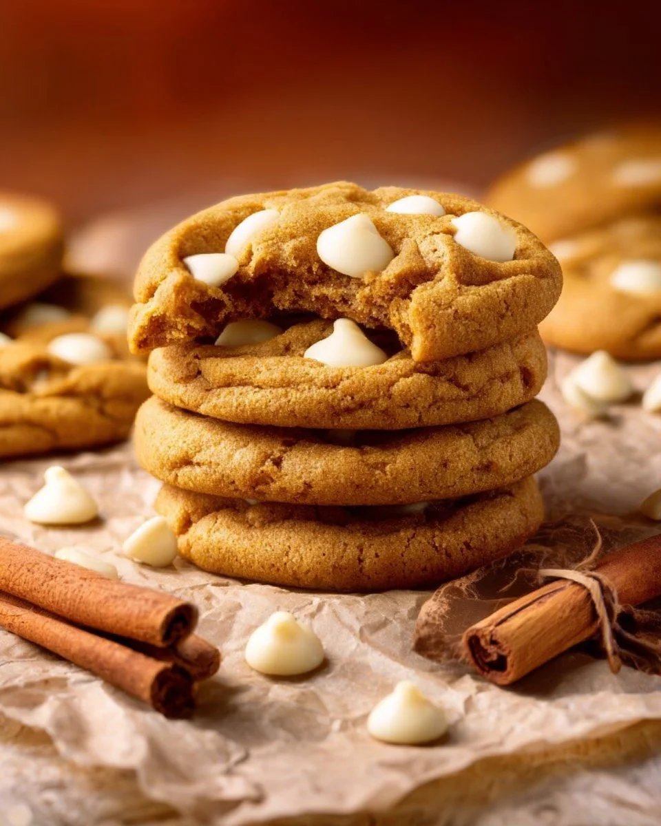 Pumpkin White Chocolate Chip Cookies
