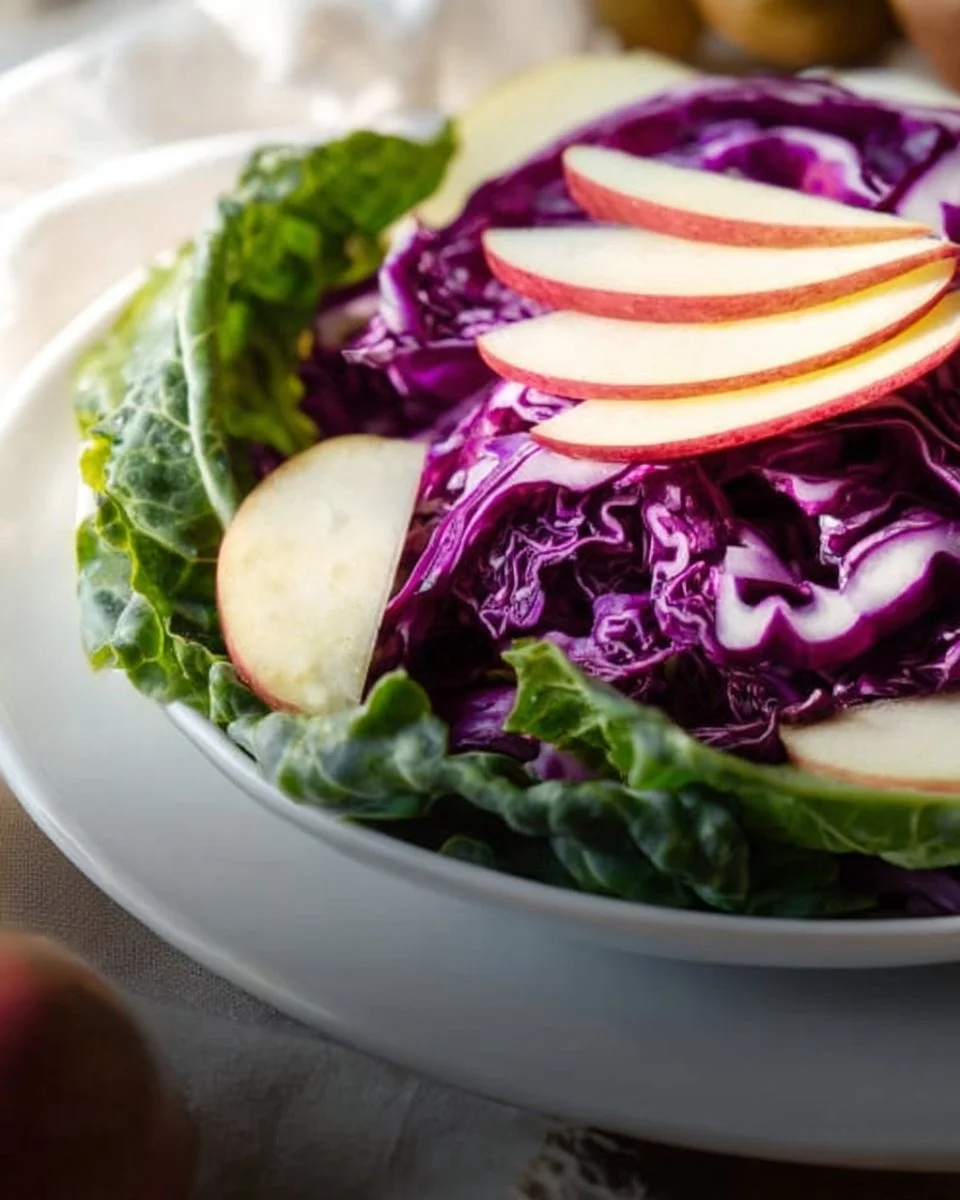 Purple Cabbage Apple Gut-Healing Salad