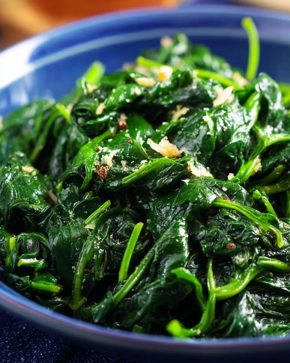 Quick and Easy Sautéed Spinach