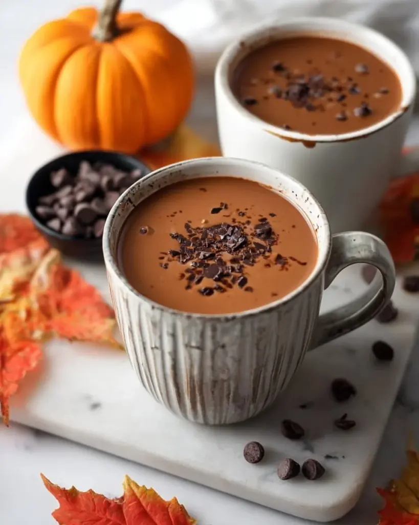 Delicious salted caramel hot chocolate topped with whipped cream