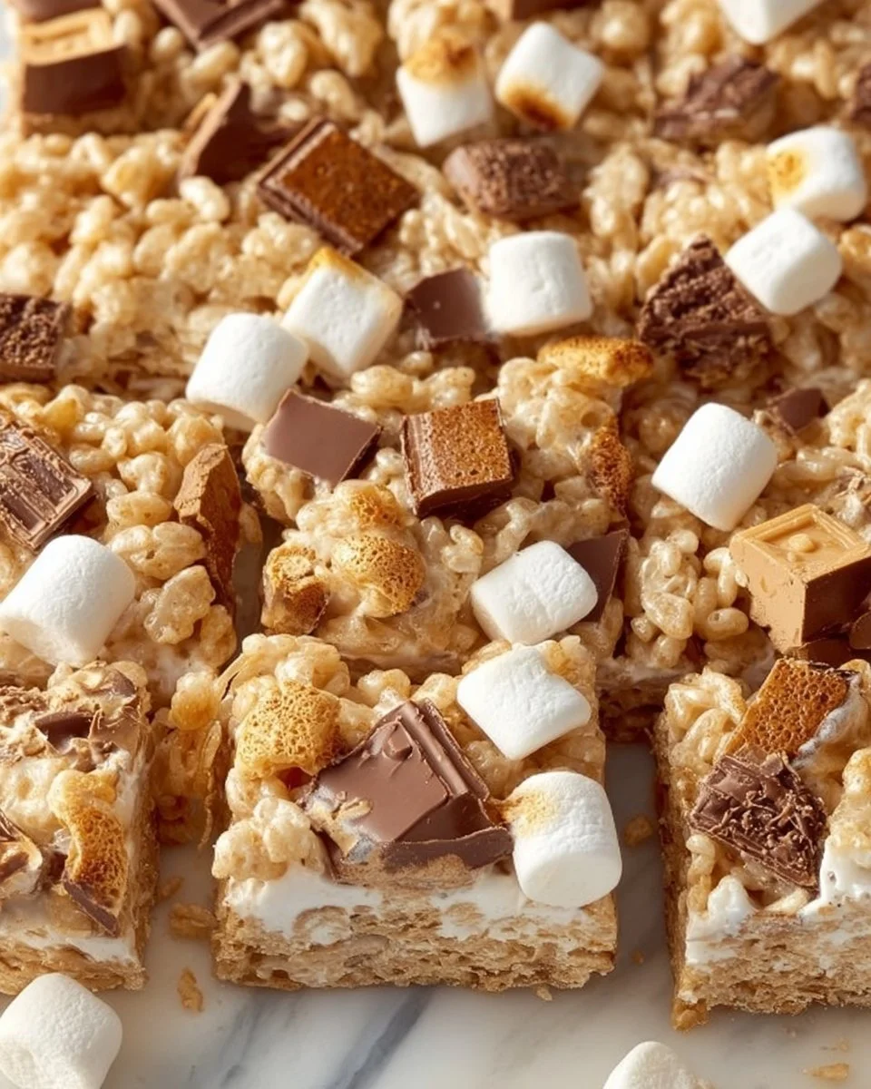 S’mores Krispie Bars