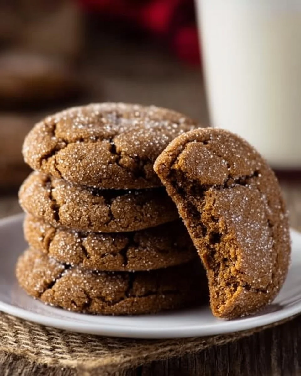 Soft Chewy Ginger Molasses Cookies